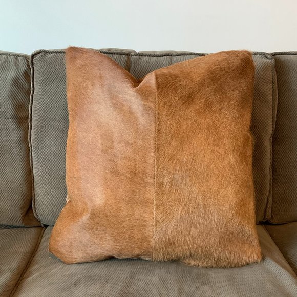 NWT Pottery Barn Hair on Hide Pillow Cover - Picture 3 of 4